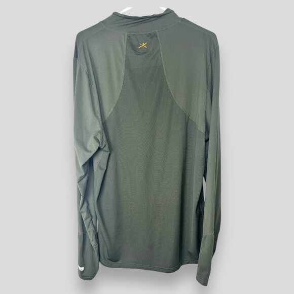 Terramar 1/4 zip pullover performance Mens XXL Green - Picture 2 of 3